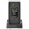 Teléfono móvil plegable de teclas grandes Beafon SL645 LTE 4G para mayores negro-plata 2,8
