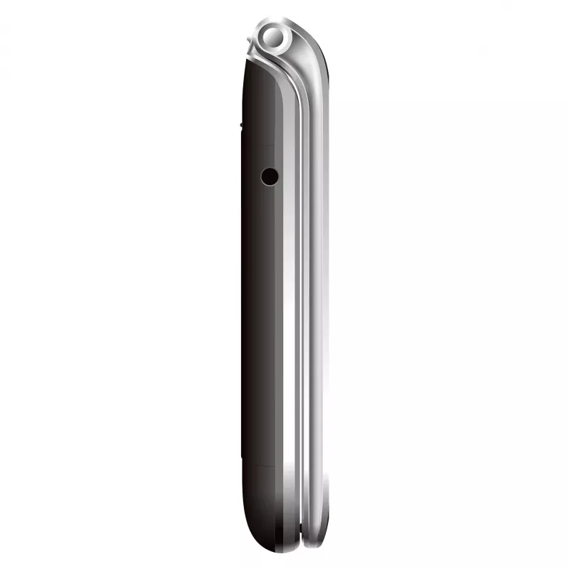 Teléfono móvil plegable de teclas grandes Beafon SL645 LTE 4G para mayores negro-plata 2,8