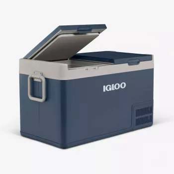Nevera portátil Igloo ICF 80DZ 83 L eléctrica (AC/DC, 100–240 V) azul/gris
