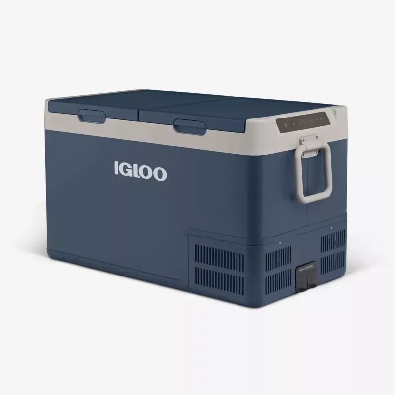 Nevera portátil Igloo ICF 80DZ 83 L eléctrica (AC/DC, 100–240 V) azul/gris