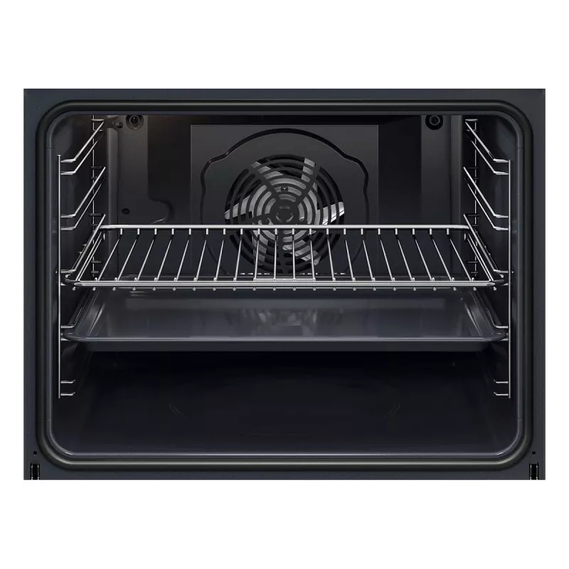 Horno eléctrico empotrable AEG Serie 5000 OU5AB20SM – 72 l, A+, acero inoxidable/negro, control táctil y giratorio