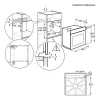 Horno eléctrico empotrable AEG Serie 5000 OU5AB20SM – 72 l, A+, acero inoxidable/negro, control táctil y giratorio