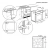 Horno eléctrico empotrable AEG Serie 5000 OU5AB20SM – 72 l, A+, acero inoxidable/negro, control táctil y giratorio