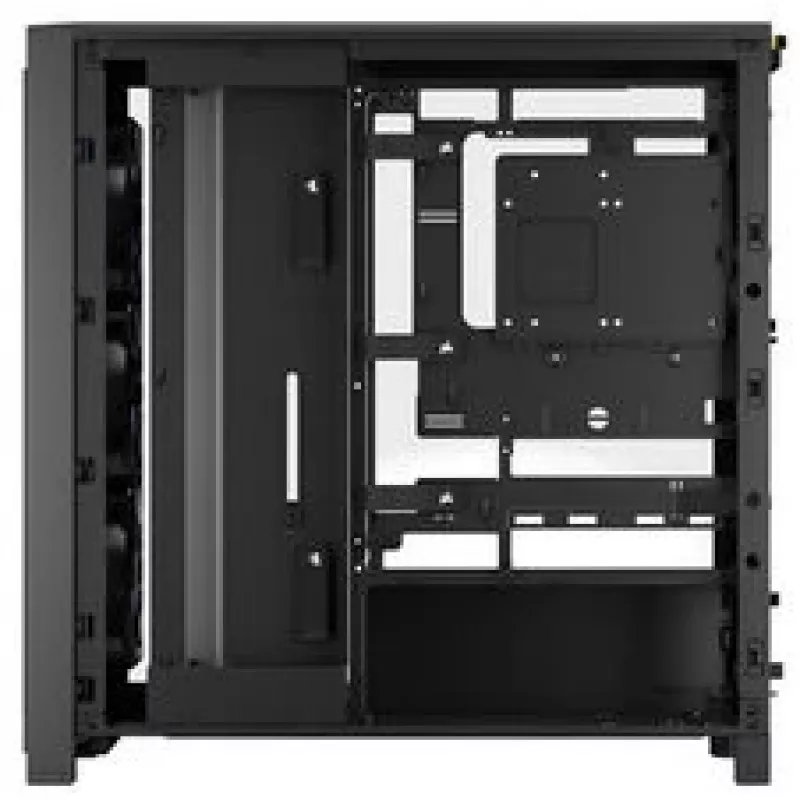 Caja de PC semitorre Corsair FRAME 4000X RS negra ventiladores RGB 4x RS120 PWM