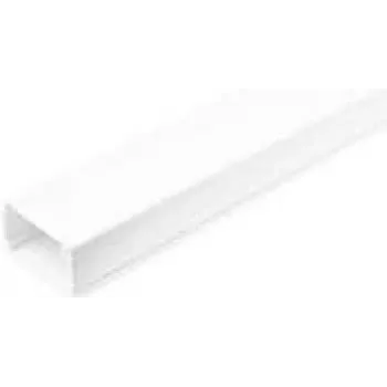 StarTech.com canaleta sólida para cables con cinta adhesiva y tapa, 1-3/4(45mm) an x 1-1/8(27mm) al, 6ft(1,8m) de longitud, kit ocultacables de red/alimentación de PVC, sistema de canaleta de pared, UL L