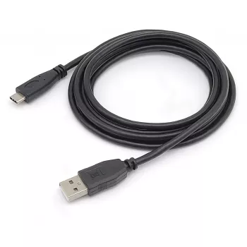 Cable EQUIP USB 2.0 C a A M/M, 0,3 m, USB 2.0 480 Mbit/s, contactos niquelados, negro