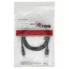 Cable EQUIP USB 2.0 C a A M/M 0,5 m, USB 2.0, 0,48 Gbit/s, contactos niquelados, negro