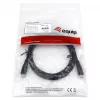 Cable EQUIP USB 2.0 Type-C a Type-C M/M 0,3 m PD 60 W, 0,48 Gbit/s, contactos niquelados, negro