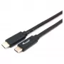 Cable USB-C a USB-C EQUIP 128348, USB 3.2 Gen 1 (5 Gbit/s), PD 60 W, 0,5 m, negro