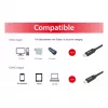 Cable USB-C a USB-C EQUIP 128348, USB 3.2 Gen 1 (5 Gbit/s), PD 60 W, 0,5 m, negro