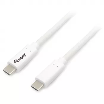 Cable EQUIP USB 3.2 Gen 1 Type-C a Type-C 0,5 m PD 60 W 5 Gbit/s blanco