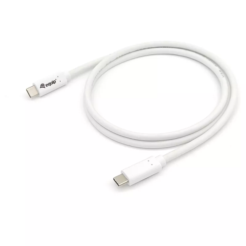 Cable EQUIP USB 3.2 Gen 1 Type-C a Type-C 0,5 m PD 60 W 5 Gbit/s blanco