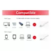 Cable EQUIP USB 3.2 Gen 1 Type-C a Type-C 0,5 m PD 60 W 5 Gbit/s blanco
