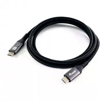 Cable USB4 Gen3x2 C–C EQUIP 128380, 0.5 m, PD 3.1 240W, 40 Gbps, 8K/60Hz, negro