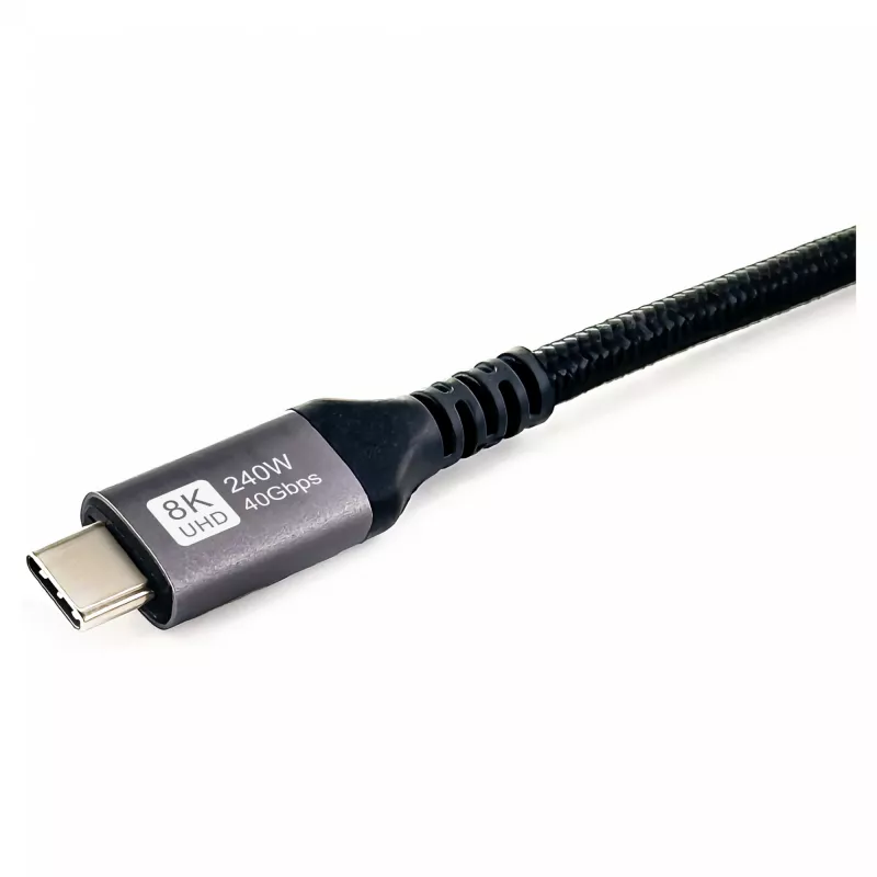 Cable USB4 Gen3x2 C–C EQUIP 128380, 0.5 m, PD 3.1 240W, 40 Gbps, 8K/60Hz, negro