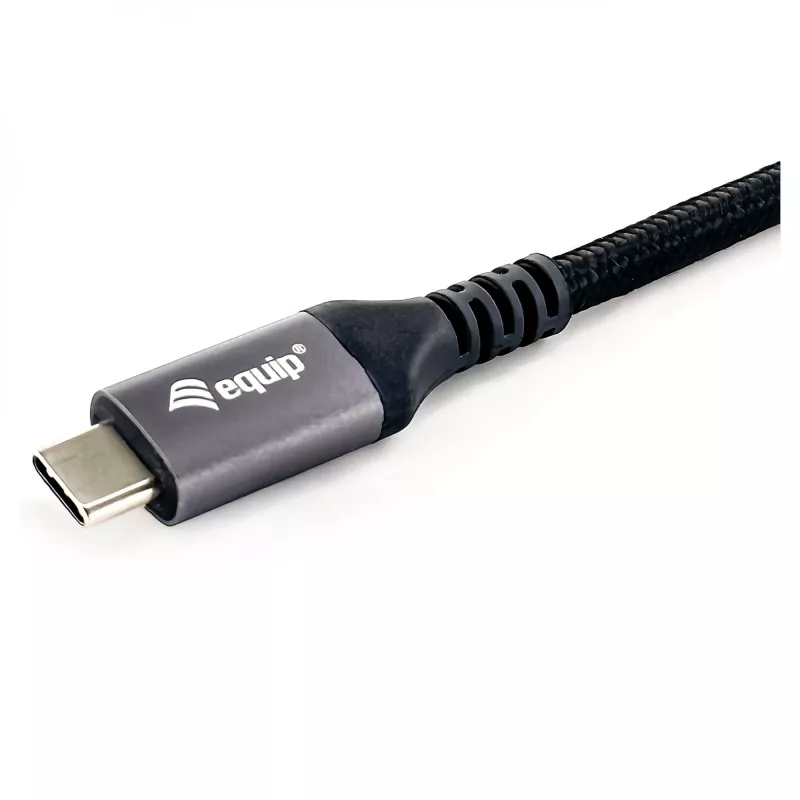 Cable USB4 Gen3x2 C–C EQUIP 128380, 0.5 m, PD 3.1 240W, 40 Gbps, 8K/60Hz, negro
