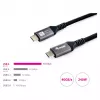 Cable USB4 Gen3x2 C–C EQUIP 128380, 0.5 m, PD 3.1 240W, 40 Gbps, 8K/60Hz, negro