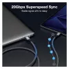 Cable USB4 Gen3x2 C–C EQUIP 128380, 0.5 m, PD 3.1 240W, 40 Gbps, 8K/60Hz, negro
