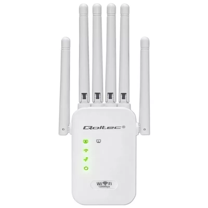 Amplificador de señal Wi‑Fi QOLTEC AC1200 – amplificador de señal dual band QOLTEC AC1200