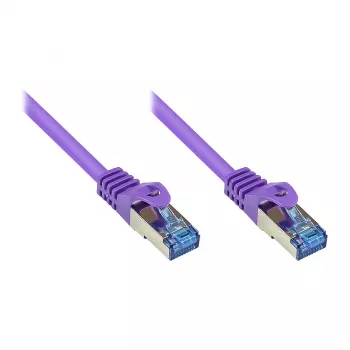 Good Connections cable de red Cat.6A S/FTP libre de halógenos violeta 7,5m