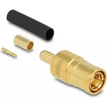 Conector macho SMB DeLOCK 91786 para crimpar RG-174 y RG-316 con tubo termorretráctil