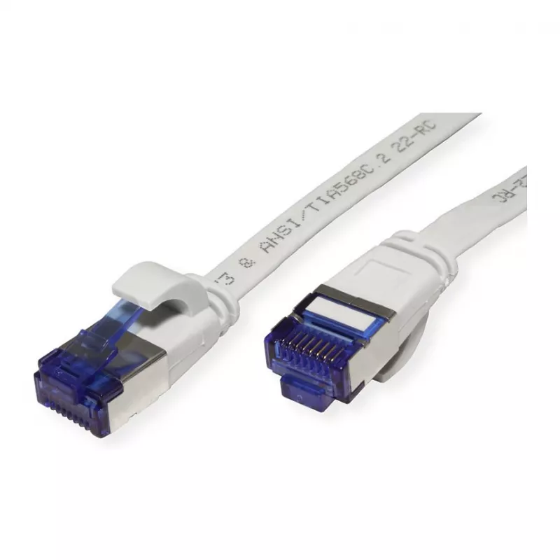Cable de red VALUE Cat.6A (clase EA) FTP, extraplano, gris, 2 m