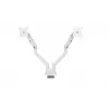 Soporte de mesa para monitor Arozzi AZ-ALZARE-NEO-DUO-WT para 2 pantallas, hasta 81,3 cm (32 pulgadas), 18 kg en total, VESA 75x75–100x100, blanco