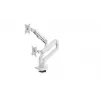 Soporte de mesa para monitor Arozzi AZ-ALZARE-NEO-DUO-WT para 2 pantallas, hasta 81,3 cm (32 pulgadas), 18 kg en total, VESA 75x75–100x100, blanco