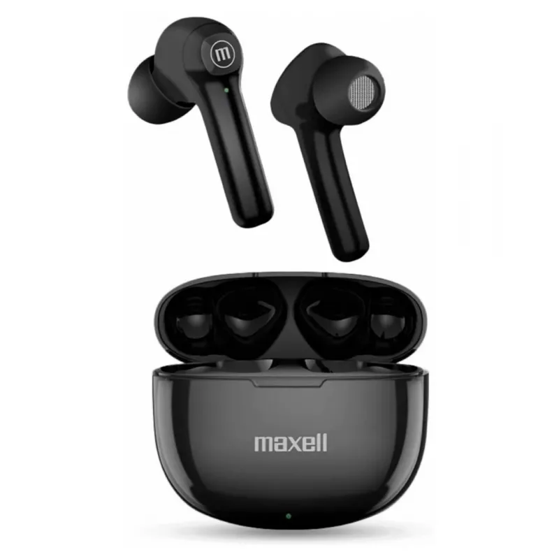 Auriculares inalámbricos Maxell Dynamic+ con estuche de carga Bluetooth negro