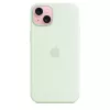 Funda de silicona con MagSafe para Apple iPhone 15 Plus – silicona, menta, para iPhone 15 Plus de 6,7 pulgadas