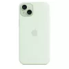 Funda de silicona con MagSafe para Apple iPhone 15 Plus – silicona, menta, para iPhone 15 Plus de 6,7 pulgadas