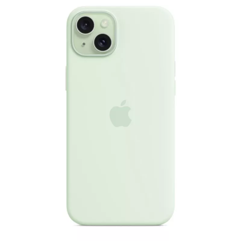Funda de silicona con MagSafe para Apple iPhone 15 Plus – silicona, menta, para iPhone 15 Plus de 6,7 pulgadas