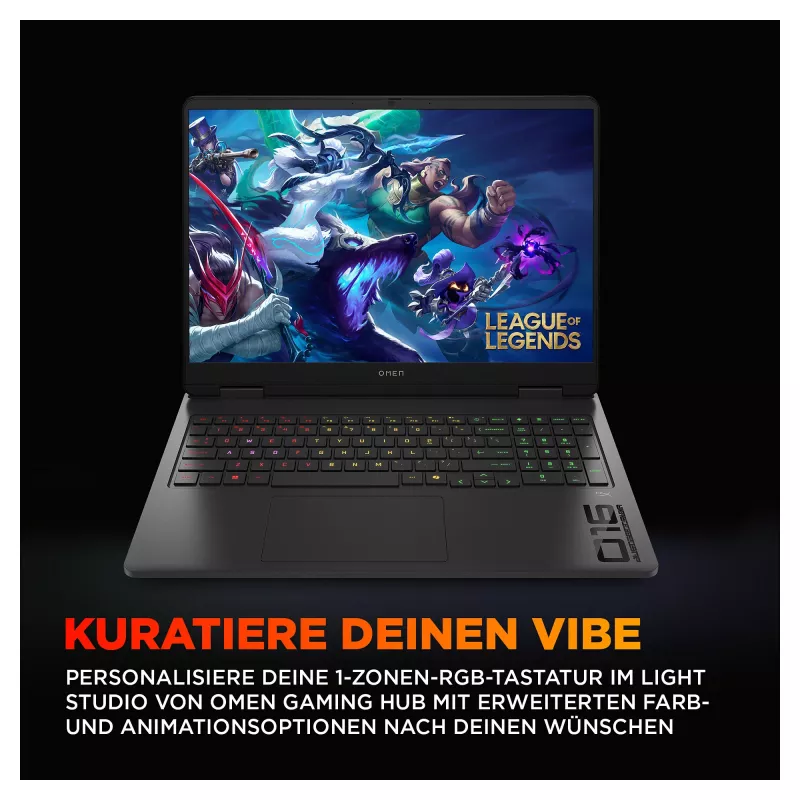Portátil gaming HP OMEN 16-am0495ng 16 WQXGA IPS i9-14900HX 32GB/1TB RTX 5070 Win11 - Distribución de teclado posiblemente alemán