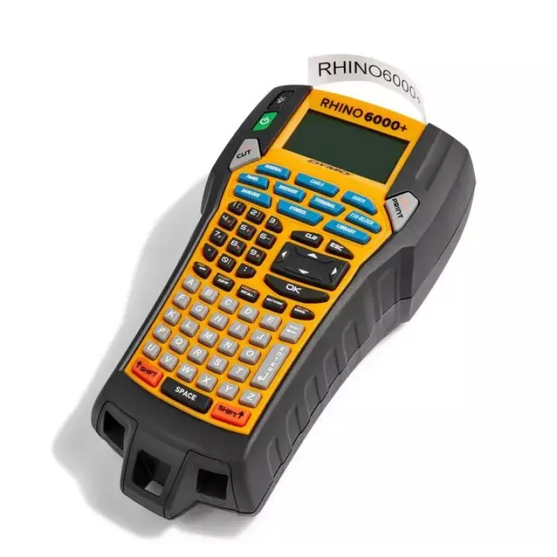 DYMO RHINO 6000+ ABC CASE UK Transferencia térmica directa negro amarillo