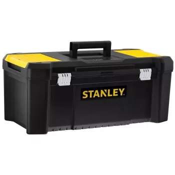 Stanley Essential 26 in Caja de herramientas de plástico STST82976-1, 33 l, negro/amarillo
