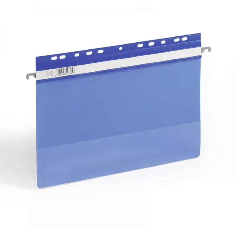 Archivador de colgar Durable 2561-06 A4 plástico azul transparente