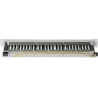 Panel de parcheo helos 146867 RJ-45 24 puertos, gris RAL 7035