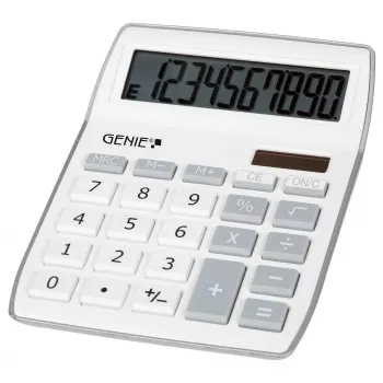 Calculadora de sobremesa GENIE 840S plata