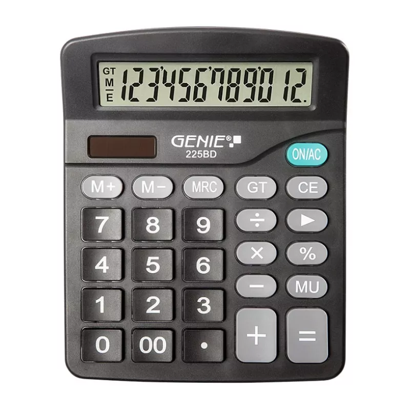 Calculadora de sobremesa GENIE 225 BD negra