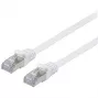 Cable de red Equip Cat.6A U/FTP cable de parcheo plano RJ-45 10m blanco
