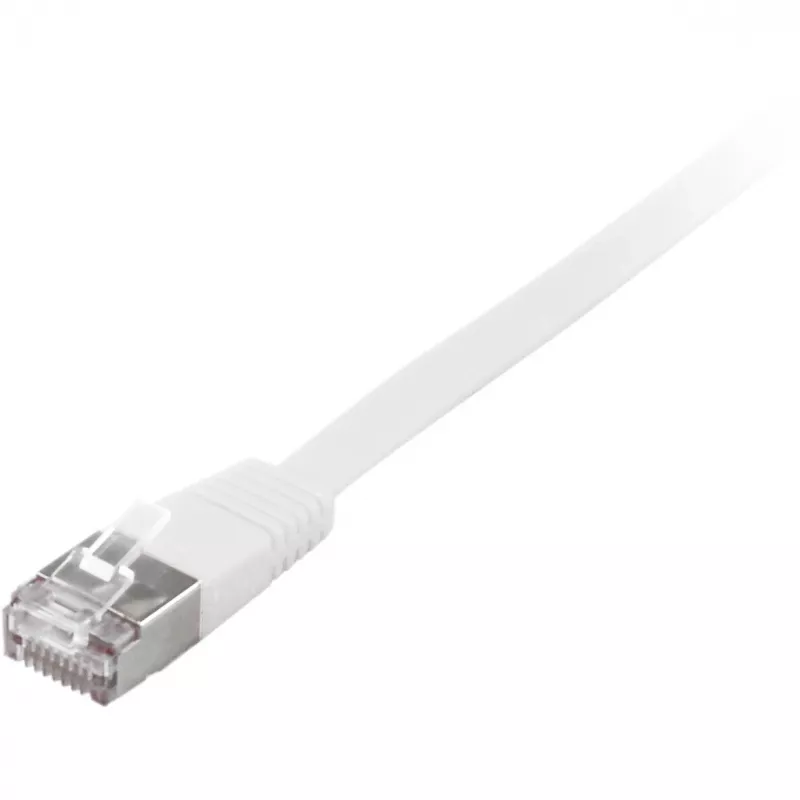 Cable de red Equip Cat.6A U/FTP cable de parcheo plano RJ-45 10m blanco