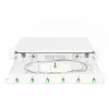 Caja de empalme de fibra óptica DIGITUS DN-96330/9APC 1U, equipada con 6x LC-APC DX, OS2, polímero/acero, gris claro
