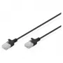 Cable de parcheo DIGITUS CAT 6 U-UTP slim, 0,3 m, azul