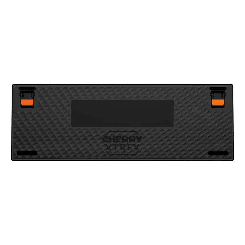 Teclado mecánico gaming Cherry K5 Pro TMR Compact — 65% QWERTY US, con cable USB, RGB, negro/naranja