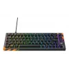 Teclado mecánico gaming Cherry K5 Pro TMR Compact — 65% QWERTY US, con cable USB, RGB, negro/naranja