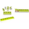 Pastillero 7 días, first aid only, plástico blanco/verde con 7 compartimentos extraíbles, sin BPA