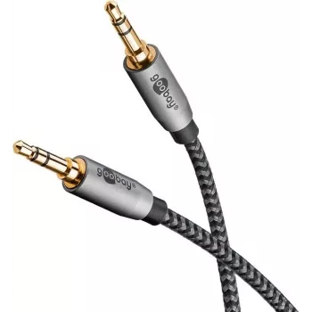Goobay 65272. Conexión 1: 3.5mm TRS, conector 1 sexo: macho, conexión 2: 3.5mm TRS, conector 2 sexo: macho, material del cable