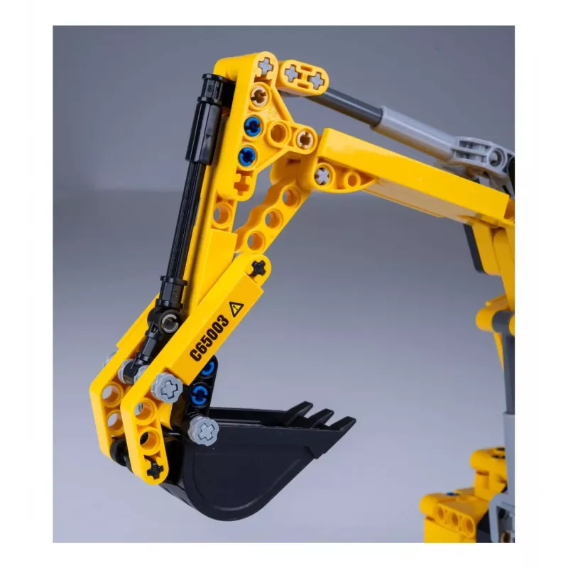 Excavadora de juguete Jamara CaDA excavadora bloques de construcción, edad recomendada 8+, peso 0,36 kg, negro/amarillo