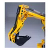 Excavadora de juguete Jamara CaDA excavadora bloques de construcción, edad recomendada 8+, peso 0,36 kg, negro/amarillo