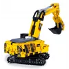 Excavadora de juguete Jamara CaDA excavadora bloques de construcción, edad recomendada 8+, peso 0,36 kg, negro/amarillo